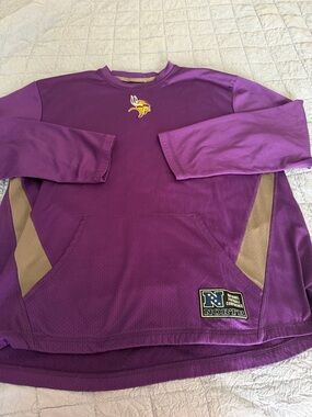 Minnesota Vikings Purple NFL Crewneck Pullover Mens. XL